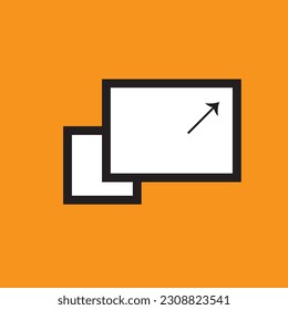 Scale Tool icon: a symbol of two intersecting arrows pointing inward and outward, representing the ability to resize or scale objects proportionally in design software.