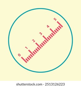 Scale trendy icon seemly abstract vector illustration colorful artwork beautiful design.eps