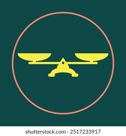 Scale trendy icon stylish abstract vector illustration colorful artwork lovely design.eps