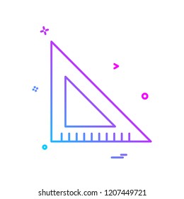 scale triangle icon vector design