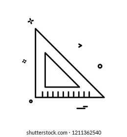 scale triangle icon vector design