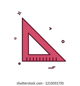 scale triangle icon vector design