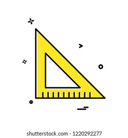 scale triangle icon vector design