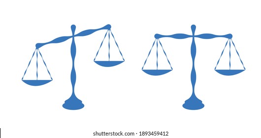 Scale sağ ve sola çevrilebilir seçenekli. scale icon vector sign isolated on white background. scale symbol template color editable. Scales justice reports. Law balance symbol. Ancient scales.