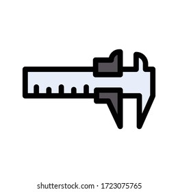 scale vector flat color icon 