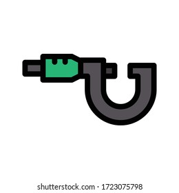 scale vector flat color icon 