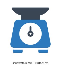 scale vector glyph color icon 