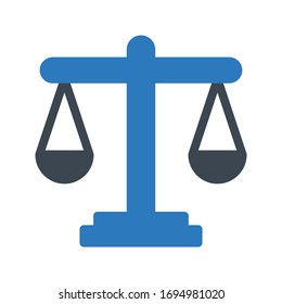 scale vector glyph color icon 