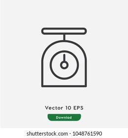 Scale vector icon. Balance symbol. Best modern flat pictogram illustration for web and mobile apps design.