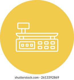 Scale vector icon. Can be used for printing, mobile and web applications.