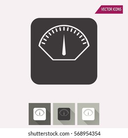 Scale vector icon. Illustration isolated for graphic and web design.