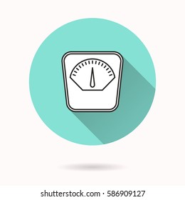 Scale vector icon. Illustration isolated for graphic and web design.