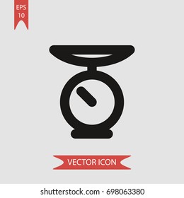 Scale vector icon, illustration symbol