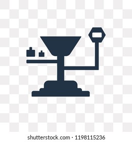 Scale vector icon isolated on transparent background, Scale transparency concept can be used web and mobile