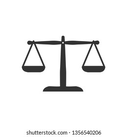 Scale vector icon on white background
