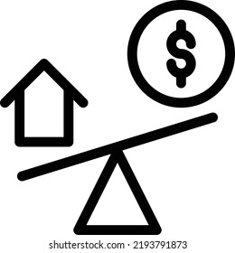 ilustración de vectores de escala en un fondo transparente.Símbolos de calidad premium.Iconos vectoriales de trazo para el diseño de conceptos y gráficos. 

