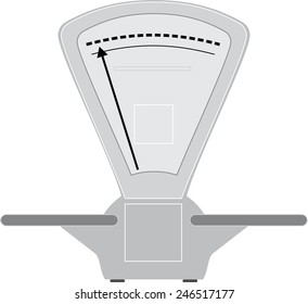 Scale vector, isolated on white