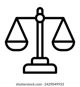 Scale Vector Line Icon Design