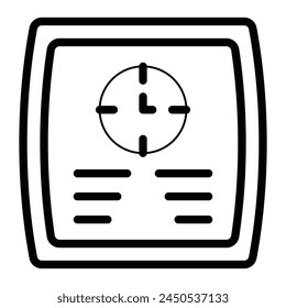 Escalar el diseño de iconos de línea de Vector