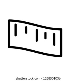  scale vector outline isolated illustration editable