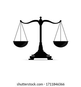 scale vintage vector illustration on white background