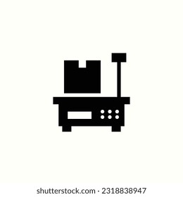 scale, weight, cargo  icon, isolated glyph icon in light background, perfect for website, blog, logo, graphic design, social media, UI, mobile app