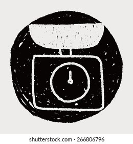 scale weight doodle drawing
