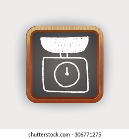 scale weight doodle drawing