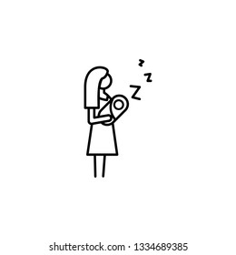 Scale, weight icon. Element of maternity culture. Thin icon for website design and development, app development. Premium icon