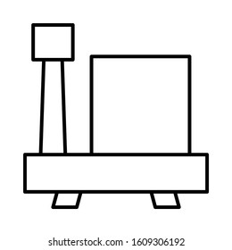 scale weight icon or logo illustration on white background. Perfect use for website, pattern, design, etc.