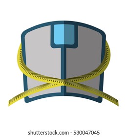 scale weight lose icon vector illustration design