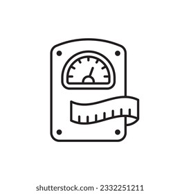 Scale weight vector icon. Scale weight flat sign design. Scale weight symbol pictogram. UX UI icon