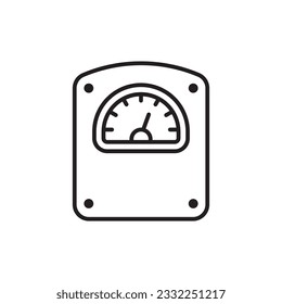 Icono de vector de peso de escala. Escalar el diseño del signo plano de peso. Escalar el pictograma del símbolo de peso. icono de interfaz de usuario de UX