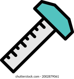 scale with white background.scale is a symbol of measurement.colour line icon.