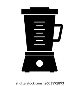 Scaled kitchen blender silhouette. Vector.
