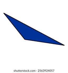 Scalene Triangle on white background vector