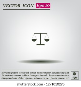 Scales balance icon
