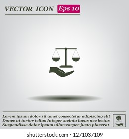 Scales balance icon