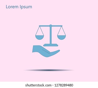 Scales balance icon