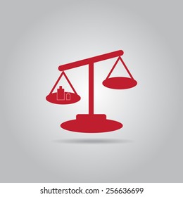 Scales balance icon