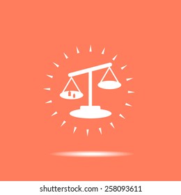 Scales balance icon