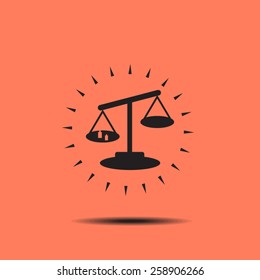 Scales balance icon