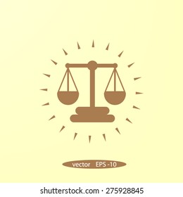 Scales balance icon