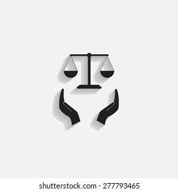 Scales balance icon