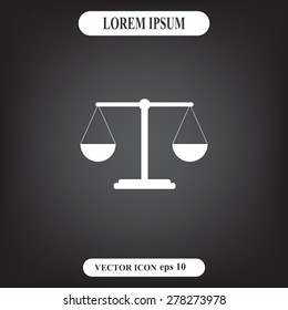 Scales balance icon