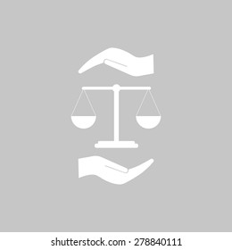 Scales balance icon