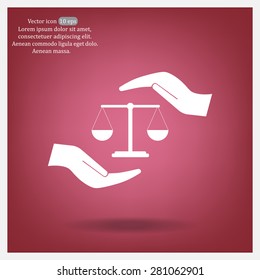 Scales balance icon