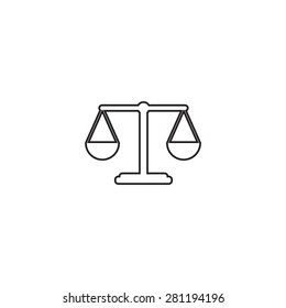 Scales balance icon