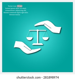 Scales balance icon