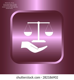 Scales balance icon
